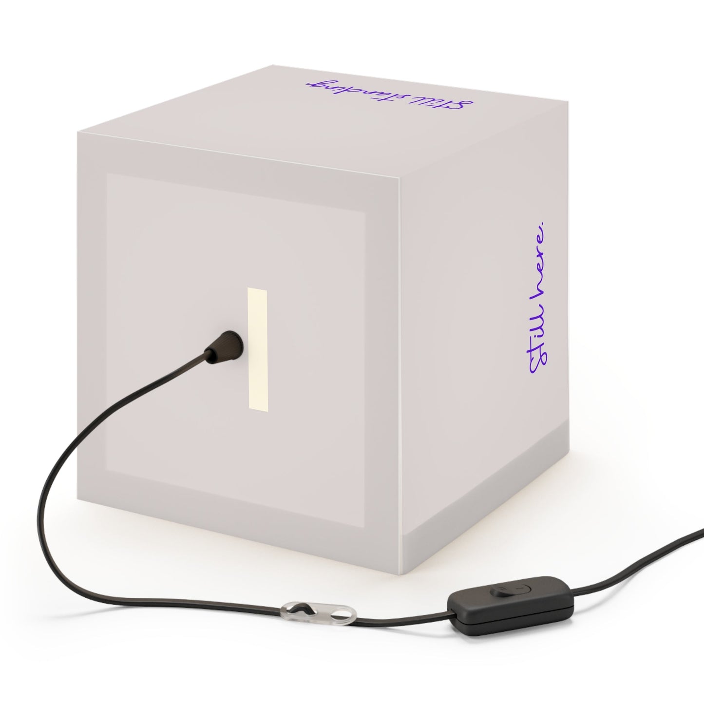 Still Here Still Standing Inspirational Cube Lamp