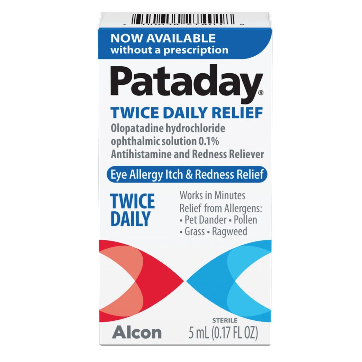 Pataday Alivio de Alergias Oculares Dos Veces al Día - 0.17 Fl Oz