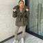 Loose Lace-up Women's Fashion Coat