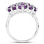 5.44 Carat Genuine Amethyst Sterling Silver Ring