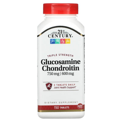 Glucosamine et Chondroïtine Triple Force du 21ème Siècle, 150 Comprimés