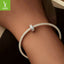 Bracelet DIY en silicone étoilé Yinziyun avec perles en argent S925