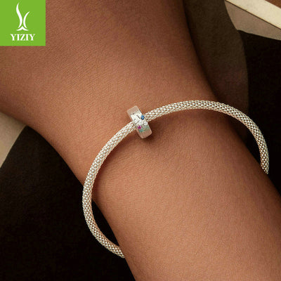 Yinziyun Starry Silicone DIY Bracelet with S925 Silver Beads