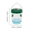 Solar Wasp Trap Waterproof Outdoor Hanging Trap Safe Non-Toxic Bee Hornet Traps Reusable Garden Fruit Fly Catcher - Korvel