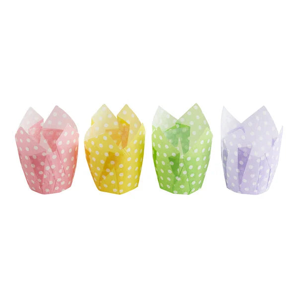 Medium Tulip Baking Cups - 125 Count in 10 Colors