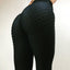 Women's Pink High Waist Fitness Leggings Fashion Push Up Black Spandex Pants Workout Leggings - Korvel