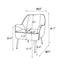 Modern soft white Teddy fabric ivory chair with ergonomic features featuring gold legs and adjustable legs - Korvel