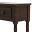 TREXM Espresso Console Table with Storage Drawers