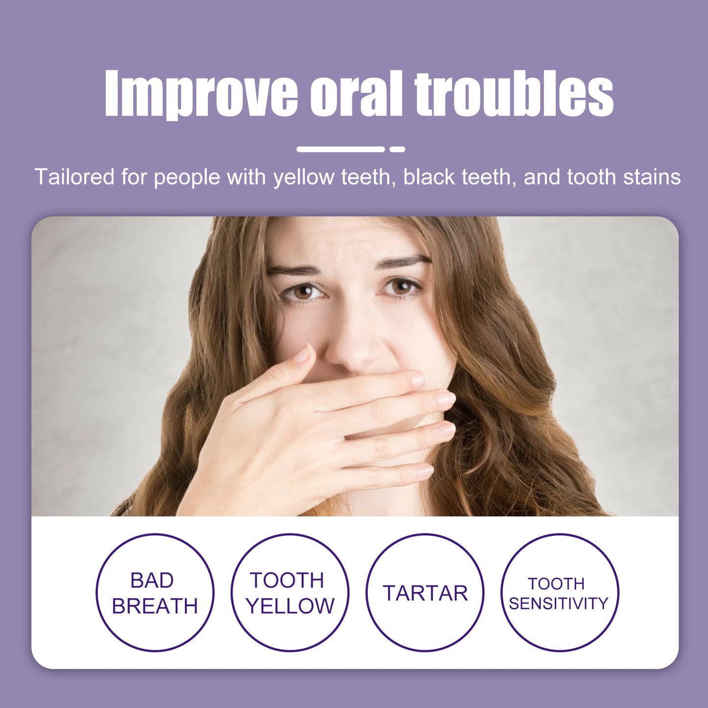 Dentifrice V34 Violet pour Éclaircir et Rafraîchir