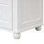 Tall bathroom storage cabinet with two drawers and adjustable shelves for independent storage - Korvel