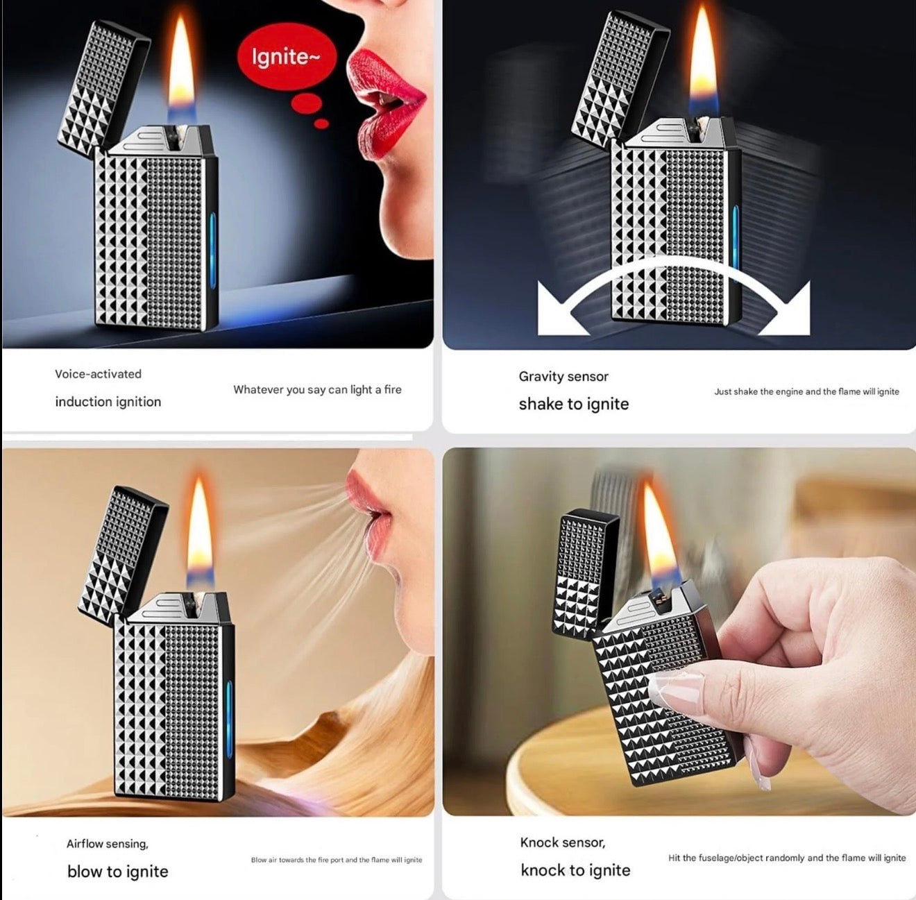 Encendedor de Metal Activado por Voz SmartIgnite
