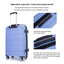 Hardshell Suitcase Spinner Wheels PP Luggage Sets Lightweight Durable Suitcase ,3-Piece Set (20/24/28) ,Purplish Blue - Korvel