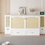 Cama Murphy Grande Blanca con Cajones y Armarios de Almacenamiento