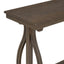 48-Inch Rustic Vintage Console Table --- Farmhouse Style Entryway Table with Open Shelf and Sturdy Construction (Walnut) - Korvel