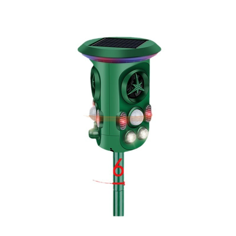 360° Solar Animal Repeller Animal Alarm Intelligent Sensor Cat and Dog Repeller - Korvel