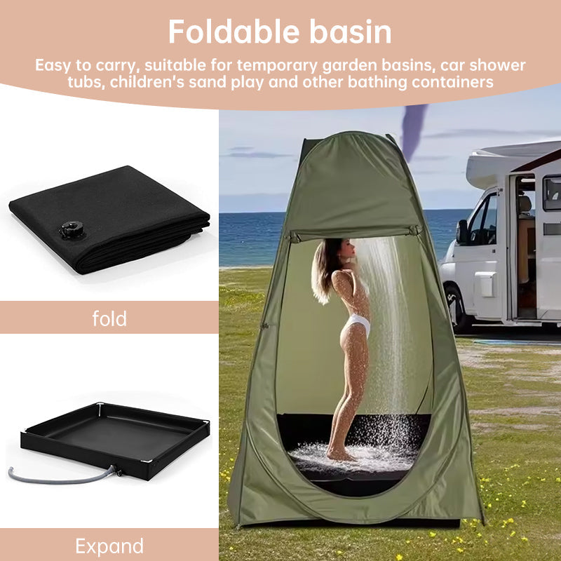 Base de Ducha Plegable para Camping al Aire Libre para Mascotas y Viajes