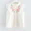 INS Children's Clothing Girls Embroidered Flowers Ruffled Lace Sleeveless Shirt Two-Color Shorts Set - Korvel