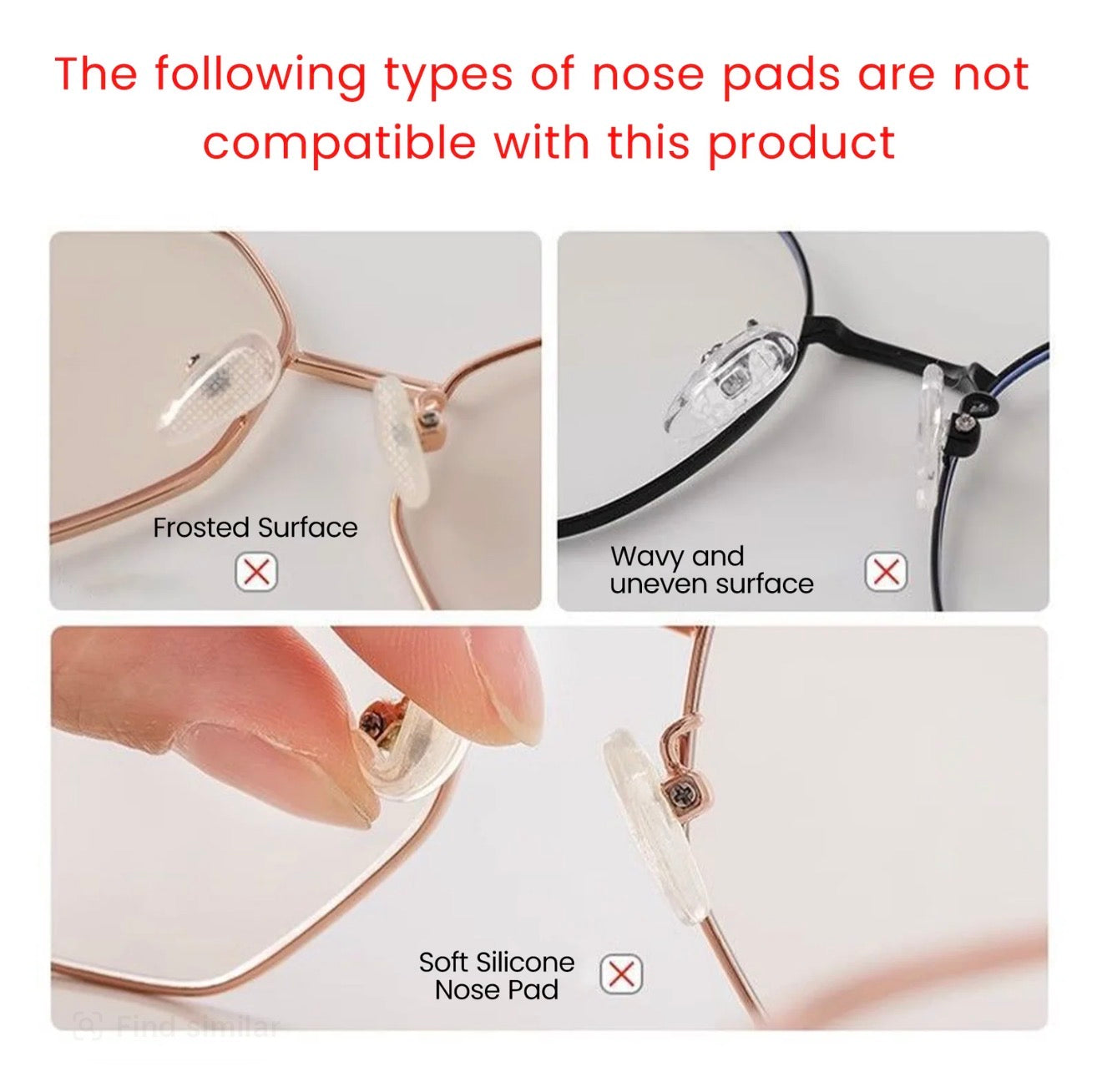ComfortGrip Nose Pads for Enhanced Eyewear Comfort