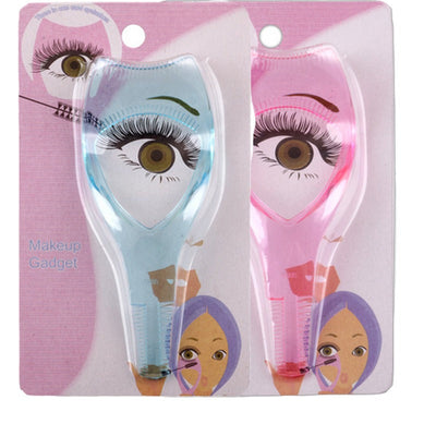 Three in one three-dimensional eyelash card transparent plastic eyelash card eyelash helper - Korvel