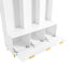 Large storage hall tree with bench, multifunctional storage platform, luxury clothes hanger equipped with 6 gold hooks - Korvel