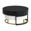 Tables basses empilables rondes modernes avec plateau relevable et tiroirs