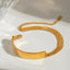 18K Gold-Plated Stainless Steel Bracelet - Korvel