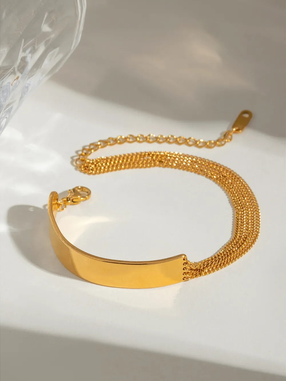 18K Gold-Plated Stainless Steel Bracelet - Korvel