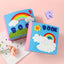 Felt cloth book three-dimensional early education book kindergarten rainbow Montessori children's teaching aids cloth book - Korvel