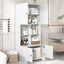 Elegant 4-Door Bathroom Storage Cabinet with Adjustable Shelves