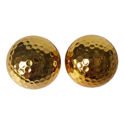 Golf Double Layer Gift Ball Electroplating Golden Golf Ball - Korvel