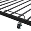 Cama de Plataforma de Metal Tamaño Queen con Trundle y Puertos USB - Negro