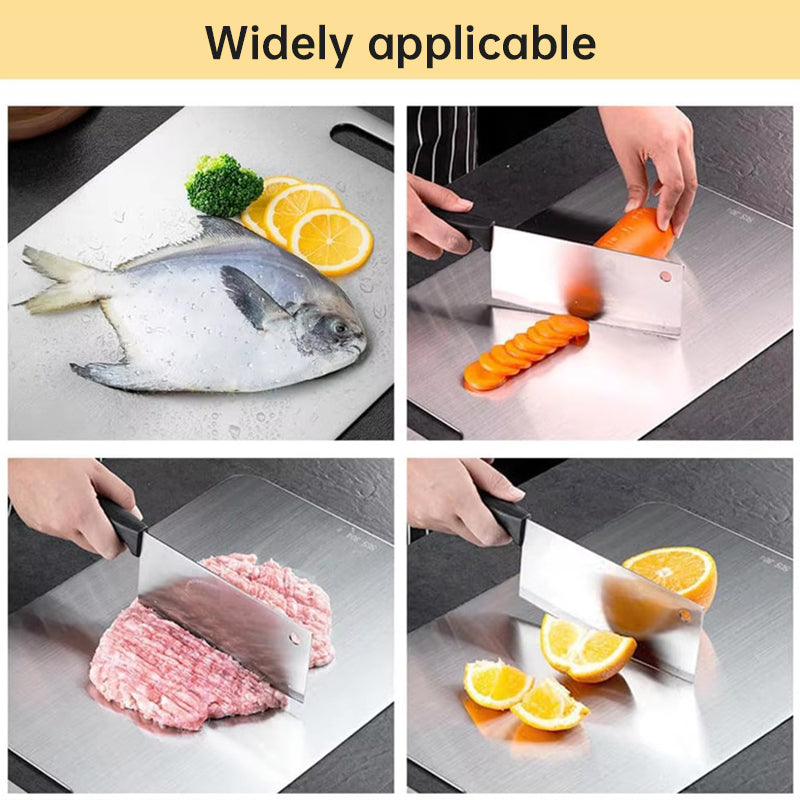 Premium Double-Sided Pure Titanium Kitchen Cutting Board