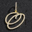 Hip Hop Grass Letter Pendant with Cuban Chain