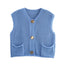 Versatile Crochet Hollow Vest in Solid Colors