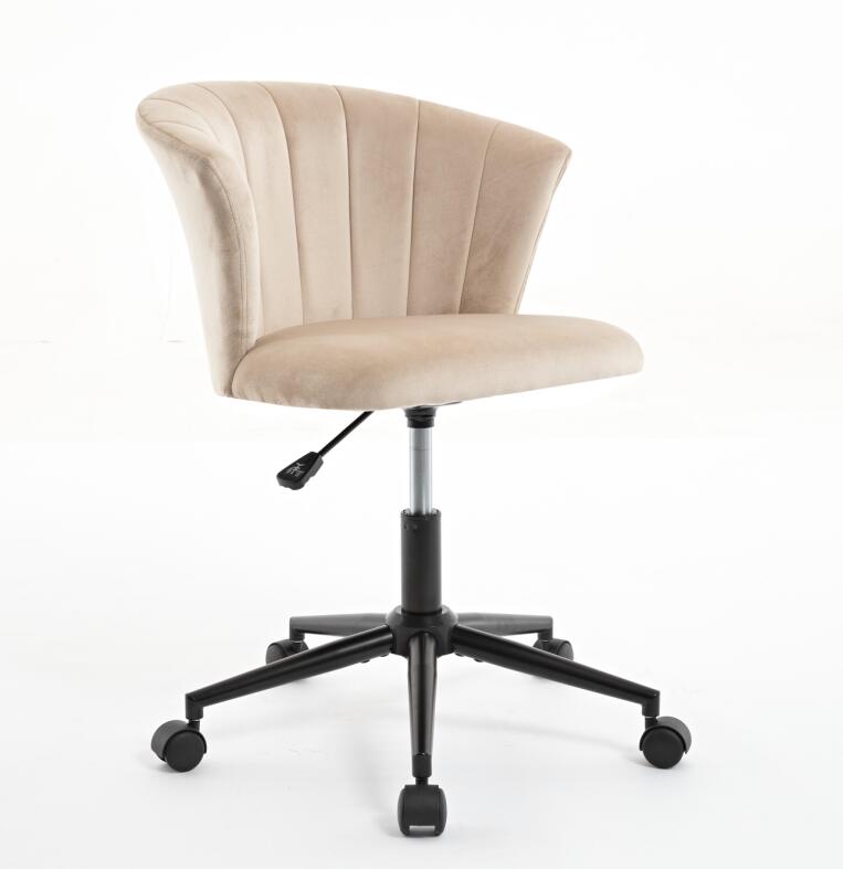Silla de Oficina en Forma de Flor de Terciopelo con Giro