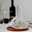 Premium Red Wine Carafe Tumbler Wine Dispenser Decanter with Wood Tray - Korvel