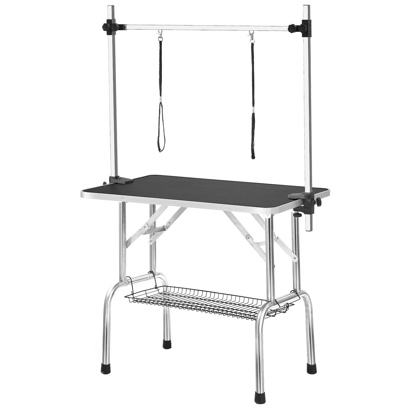 36" Professional Dog Pet Grooming Table Adjustable Heavy Duty Portable w/Arm & Noose & Mesh Tray - Korvel