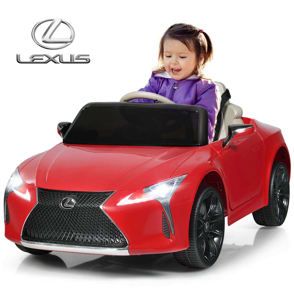 Kids Ride Lexus LC500 Licensed Remote Control Electric Vehicle - Red