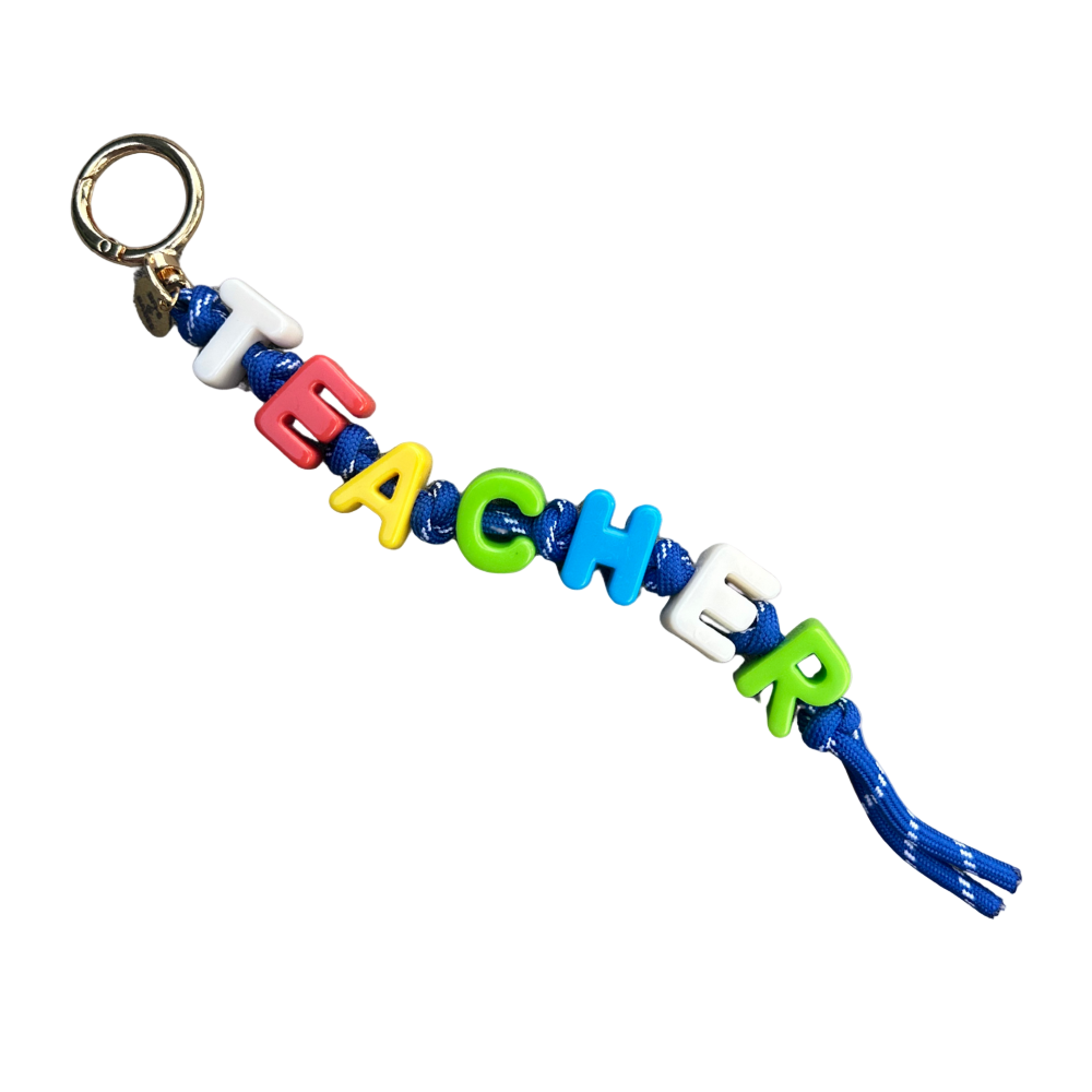 Teacher Bag Charm - Stylish Keychain Accessory