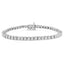 Bracelet de tennis en or blanc 10K avec diamants en illusion - 1/2 cttw