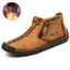 Men's Stylish Ankle Boots with Zipper for Outdoor Activities
