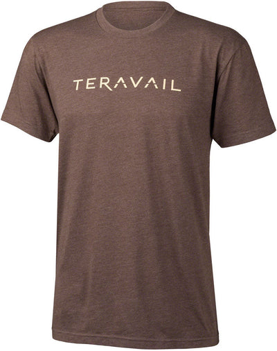 T-shirt à manches courtes avec logo Teravail - Unisexe Espresso Petit