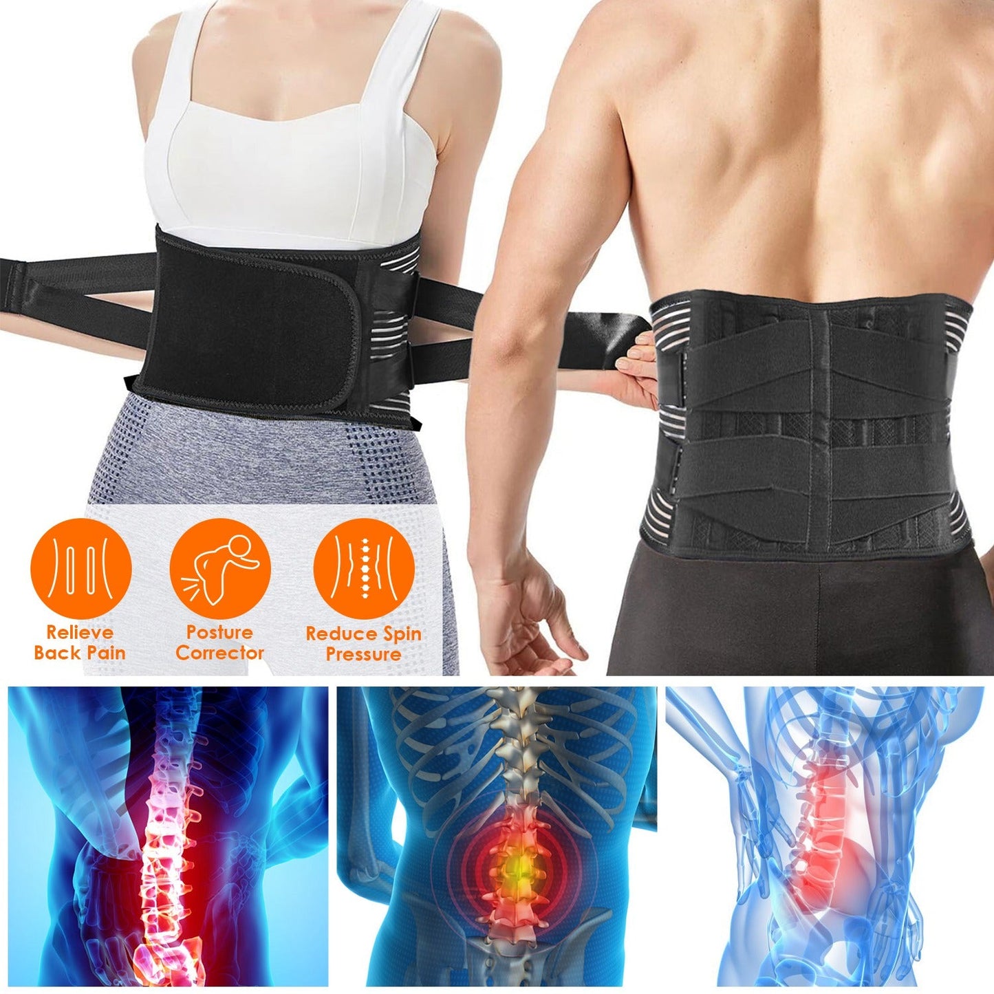Faja de Soporte para la Espalda GBruno para Mayor Comodidad