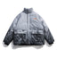 Snow Mountain Print Big Pocket Men's Cotton Jacket