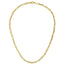 Collar de cadena de papel clip audaz de oro amarillo de 14 quilates