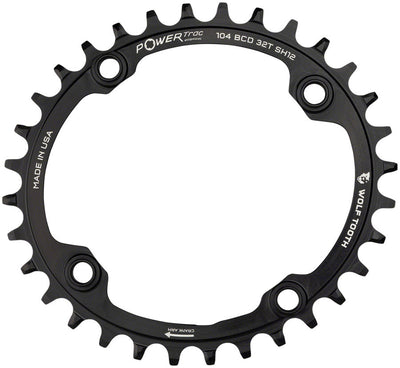 Wolf Tooth Elliptical 104 BCD Chainring - 34t for Shimano 12-Speed