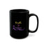 Breathe. Sip. Continue. Black Coffee Mug – Epilepsy Awareness