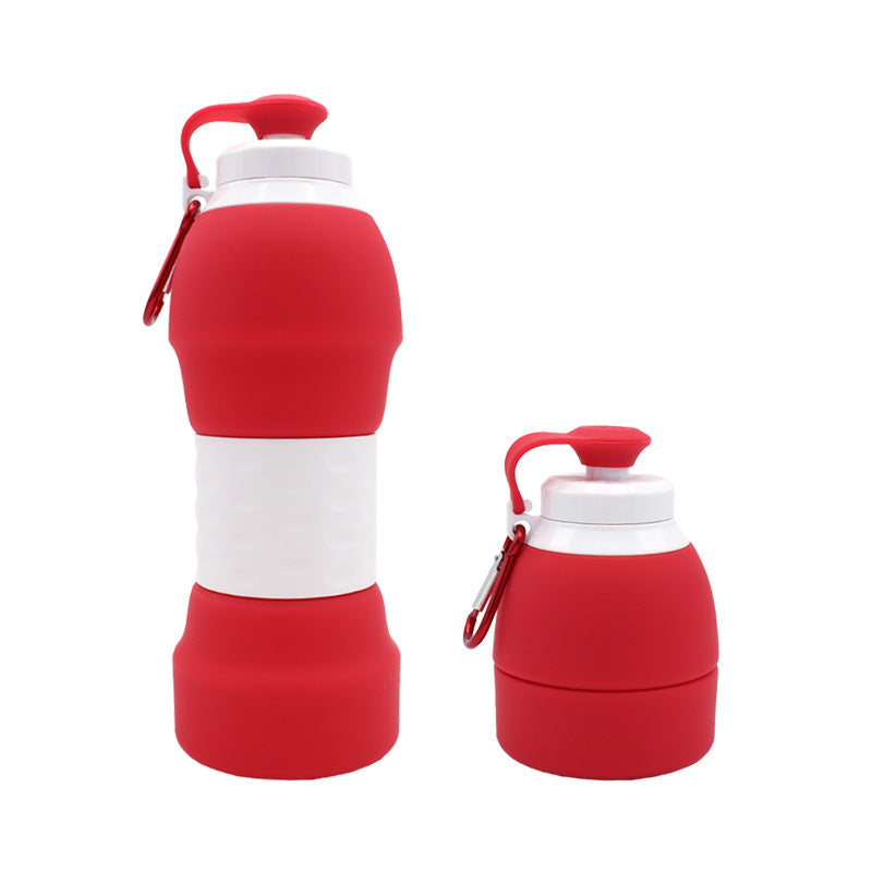 Silicone Folding Water Bottle - Portable & Space-Saving