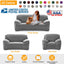 Premium Printed Stretch Sofa Cover - Soft Polyester Protector