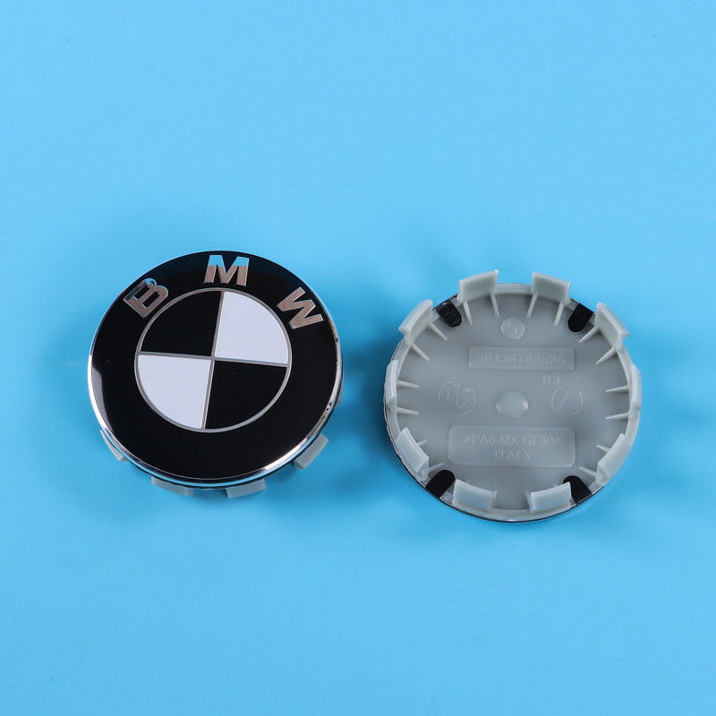 Suitable for BMW front and rear standard wheel hub covers 56/68mm 3 Series 5 Series X1X5X6M logo co branded center cover logo - Korvel